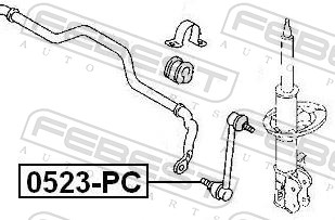 Rod/Strut, stabiliser - 0523-PC FEBEST