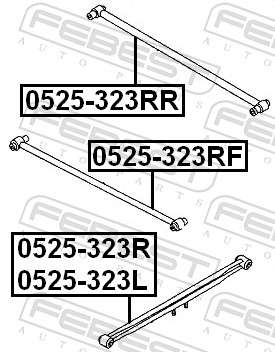 Track Control Arm - 0525-323L FEBEST