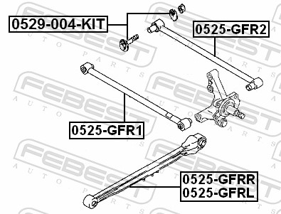 Track Control Arm - 0525-GFRL FEBEST