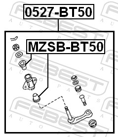 Idler Arm - 0527-BT50 FEBEST