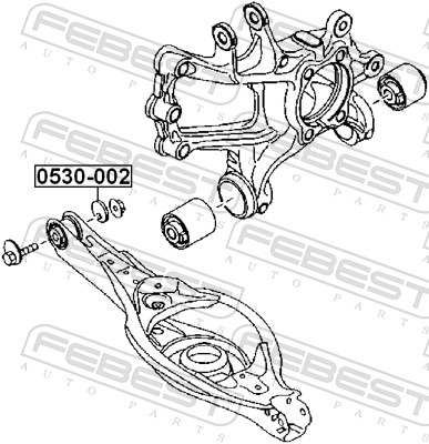 Caster Shim, axle beam - 0530-002 FEBEST