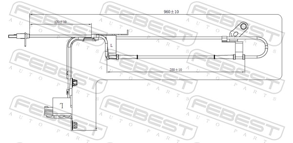 Sensor, wheel speed - 05606-001 FEBEST