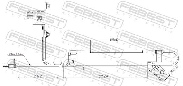 Sensore, N° giri ruota - 05606-002 FEBEST