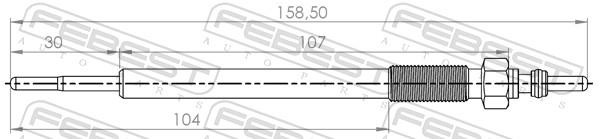 Glow Plug - 05642-004 FEBEST