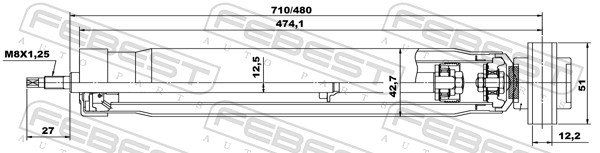 Shock Absorber - 05656587R FEBEST