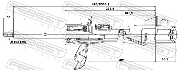 Shock Absorber - 05665299FR FEBEST