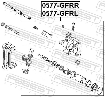Brake Caliper - 0577-GFRL FEBEST