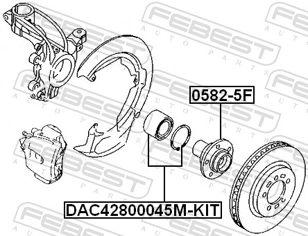 Wheel Hub - 0582-5F FEBEST