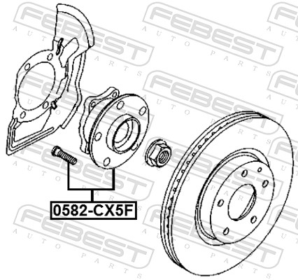 Mozzo ruota - 0582-CX5F FEBEST