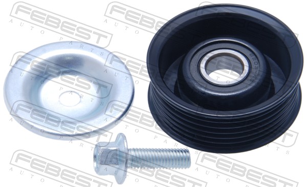 Tensioner Pulley, V-ribbed belt - 0587-DE FEBEST