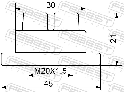 Mutter, Radnabe - 0598-NHUB02 FEBEST