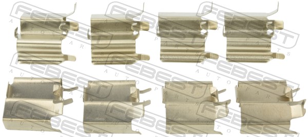 Accessory Kit, disc brake pad - 0703-JB416F-KIT FEBEST