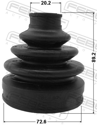 Bellow, drive shaft - 0715-GV FEBEST