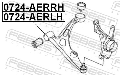 Track Control Arm - 0724-AERRH FEBEST