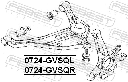Track Control Arm - 0724-GVSQL FEBEST