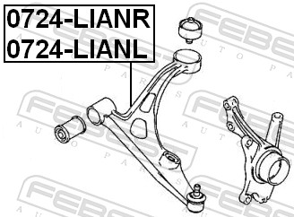 Track Control Arm - 0724-LIANL FEBEST