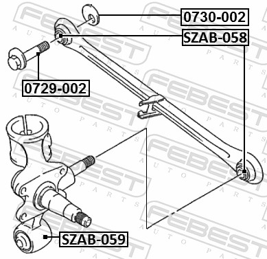 Caster Shim, axle beam - 0730-002 FEBEST