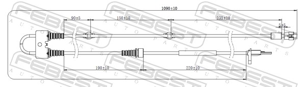 Sensor, wheel speed - 07606-001 FEBEST