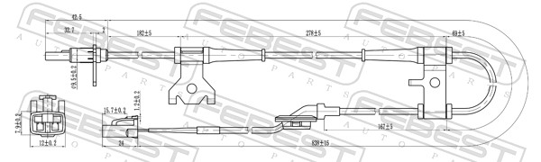 Sensor, wheel speed - 07606-004 FEBEST