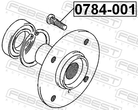 Wheel Stud - 0784-001 FEBEST