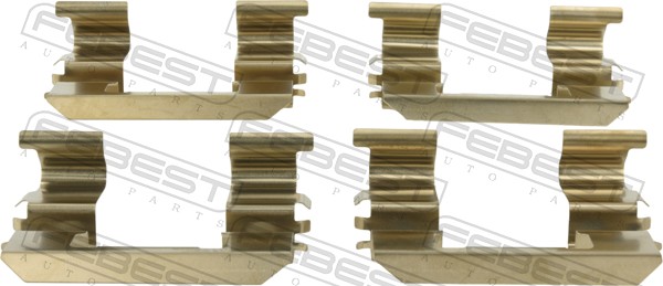 Комплектующие, колодки дискового тормоза - 0803-S13F FEBEST