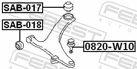 Ball Joint - 0820-W10 FEBEST