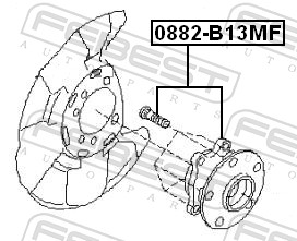 Mozzo ruota - 0882-B13MF FEBEST