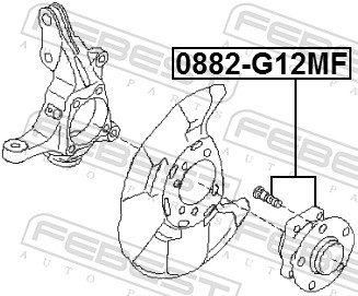 Wheel Hub - 0882-G12MF FEBEST