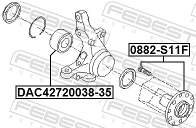 Mozzo ruota - 0882-S11F FEBEST