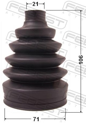 Bellow Set, drive shaft - 1017P-AV FEBEST