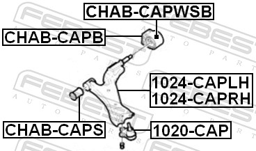 Ball Joint - 1020-CAP FEBEST