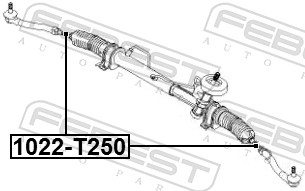 Inner Tie Rod - 1022-T250 FEBEST