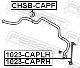 Asta/Puntone, Stabilizzatore - 1023-CAPRH FEBEST