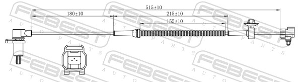 Sensor, wheel speed - 10606-005 FEBEST
