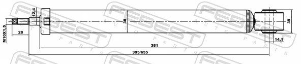 Shock Absorber - 10651967R FEBEST