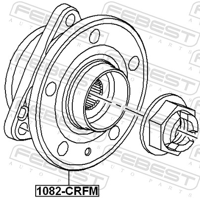 Wheel Hub - 1082-CRFM FEBEST