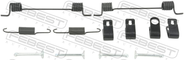 priedų komplektas, stovėjimo stabdžių trinkelės - 1204-SFER-KIT FEBEST