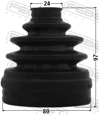 Bellow Set, drive shaft - 1215-IX35RH FEBEST