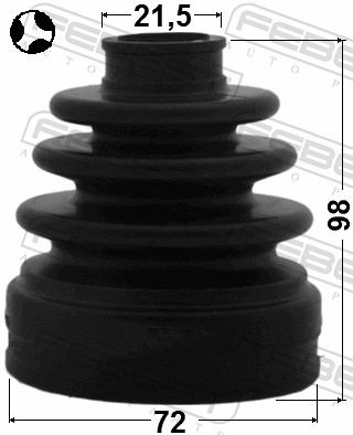 Bellow, drive shaft - 1215-SOLT FEBEST