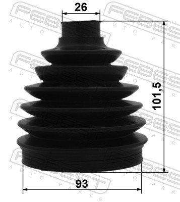 Bellow Set, drive shaft - 1217P-IX35D7 FEBEST