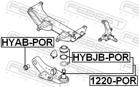 Ball Joint - 1220-POR FEBEST
