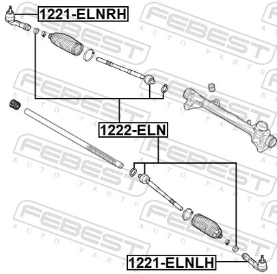Tie Rod End - 1221-ELNLH FEBEST