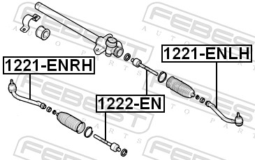 Tie Rod End - 1221-ENRH FEBEST