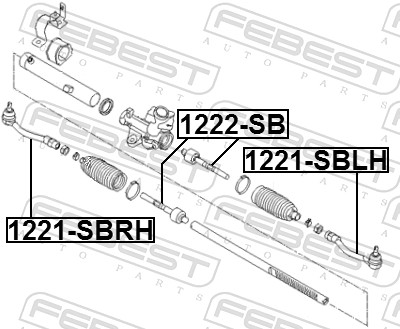 Tie Rod End - 1221-SBRH FEBEST