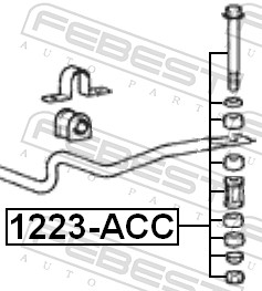 Asta/Puntone, Stabilizzatore - 1223-ACC FEBEST