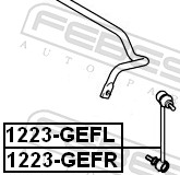 Rod/Strut, stabiliser - 1223-GEFL FEBEST