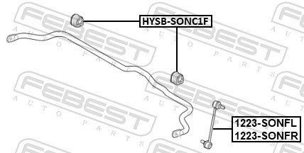 Rod/Strut, stabiliser - 1223-SONFR FEBEST