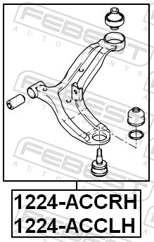 Track Control Arm - 1224-ACCRH FEBEST