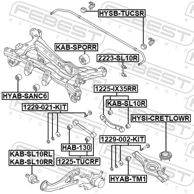 Camber Correction Screw Set - 1229-002-KIT FEBEST
