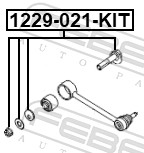 Camber Correction Screw Set - 1229-021-KIT FEBEST